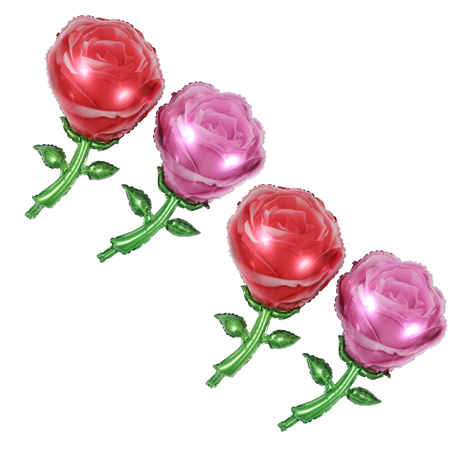 4pcs Rose Foil Balloons Aluminum Film Red Flower Shape for Valentines Day Mother Birthday Party Wedding Decor
4pcs Rose Foil Balloons Aluminum Film Red Flower Shape for Valentines Day Mother Birthday Party Wedding Decor