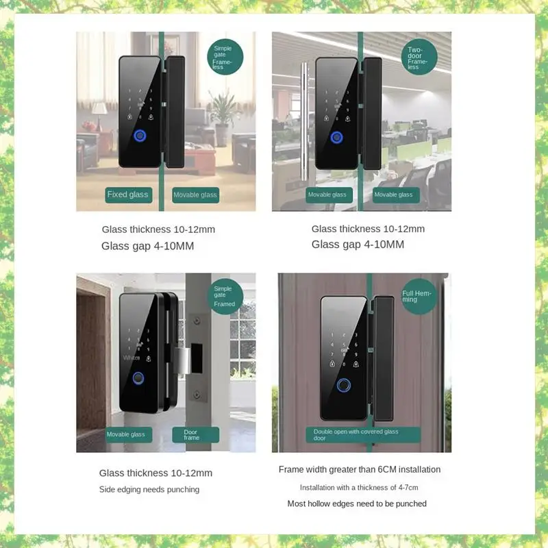 Smart-Waterproof Tuya Wifi Smart Door Lock Fingerprint Electronic Rim Lock For Glass Door
Smart-Waterproof Tuya Wifi Smart Door Lock Fingerprint Electronic Rim Lock For Glass Door