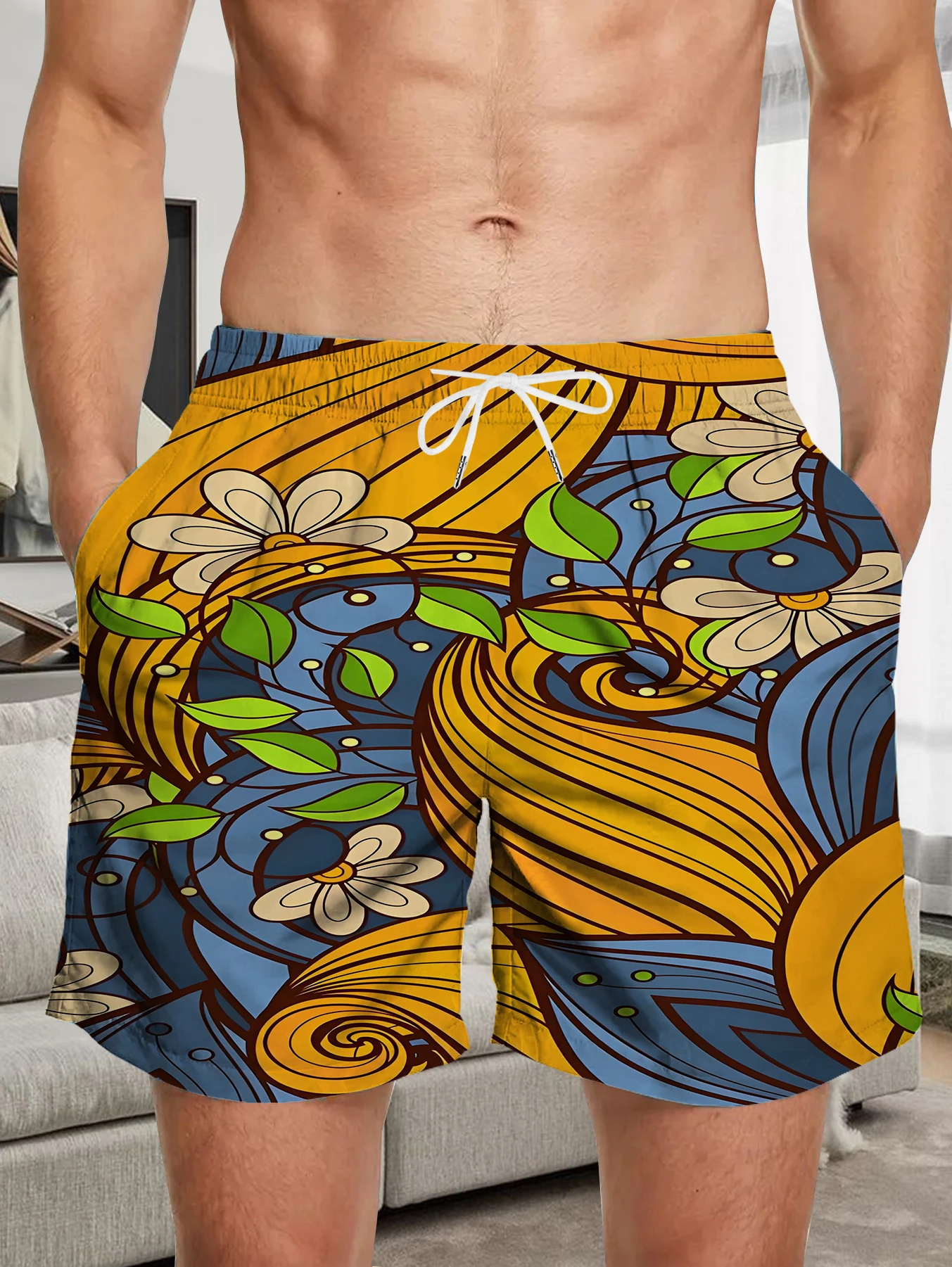Mens Water Sports Shorts Full Digital Print Quick Dry Polyester Anti-sand Pants
Mens Water Sports Shorts Full Digital Print Quick Dry Polyester Anti-sand Pants