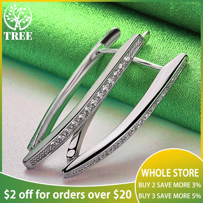 925 Sterling Silver Trendy High Quality AAA Zircon V Hoop Earrings For Women Party Engagement Wedding Birthday Charm Jewelry
925 Sterling Silver Trendy High Quality AAA Zircon V Hoop Earrings For Women Party Engagement Wedding Birthday Charm Jewelry
