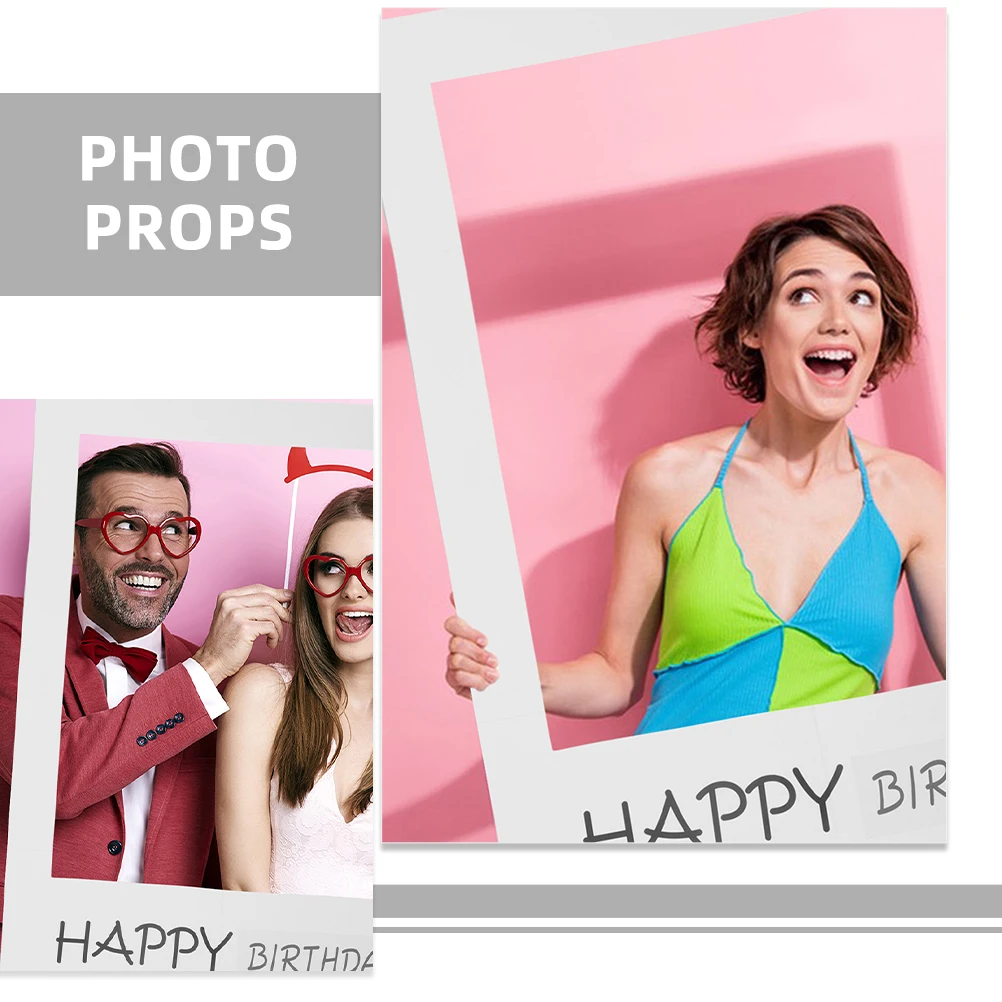 2pcs Birthday Paper Photo Frame Compact Unique Picture Props for Party Supplies DIY Photo Booth Funny Festival
2pcs Birthday Paper Photo Frame Compact Unique Picture Props for Party Supplies DIY Photo Booth Funny Festival