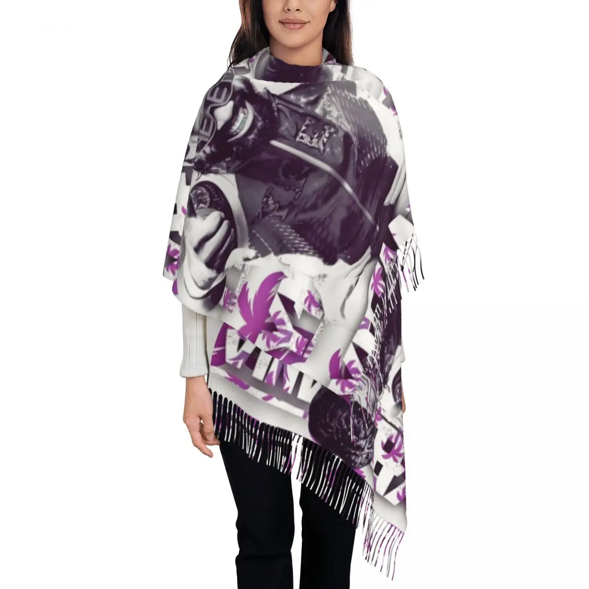 Женский шарф Jey Uso Yeet Mania, длинная зимняя теплая шаль с кисточками, классические шарфы унисекс с жестами 
Женский шарф Jey Uso Yeet Mania, длинная зимняя теплая шаль с кисточками, классические шарфы унисекс с жестами