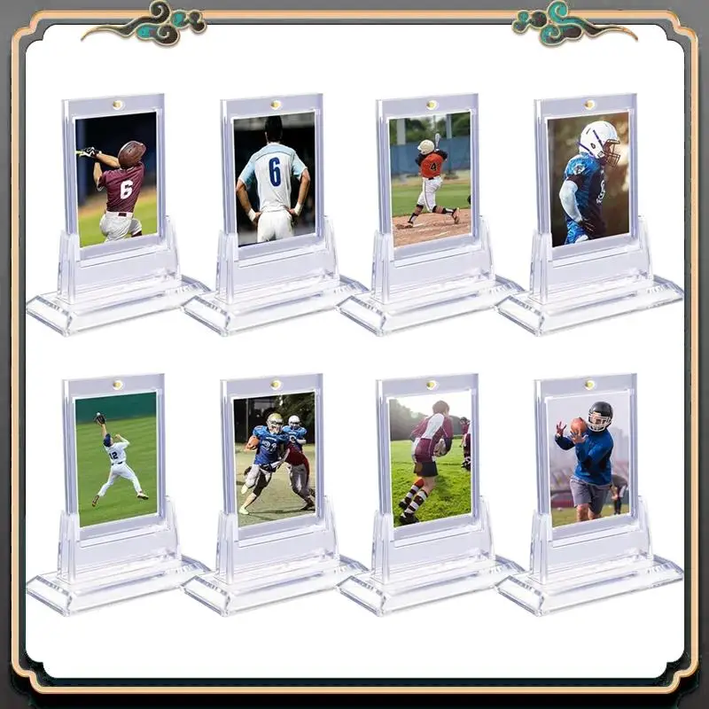 Premium 8PCS Magnetic Card Holders For Trading Cards, Card Protector Holders With Acrylic Stands Base For MTG,Sports Cards
Premium 8PCS Magnetic Card Holders For Trading Cards, Card Protector Holders With Acrylic Stands Base For MTG,Sports Cards