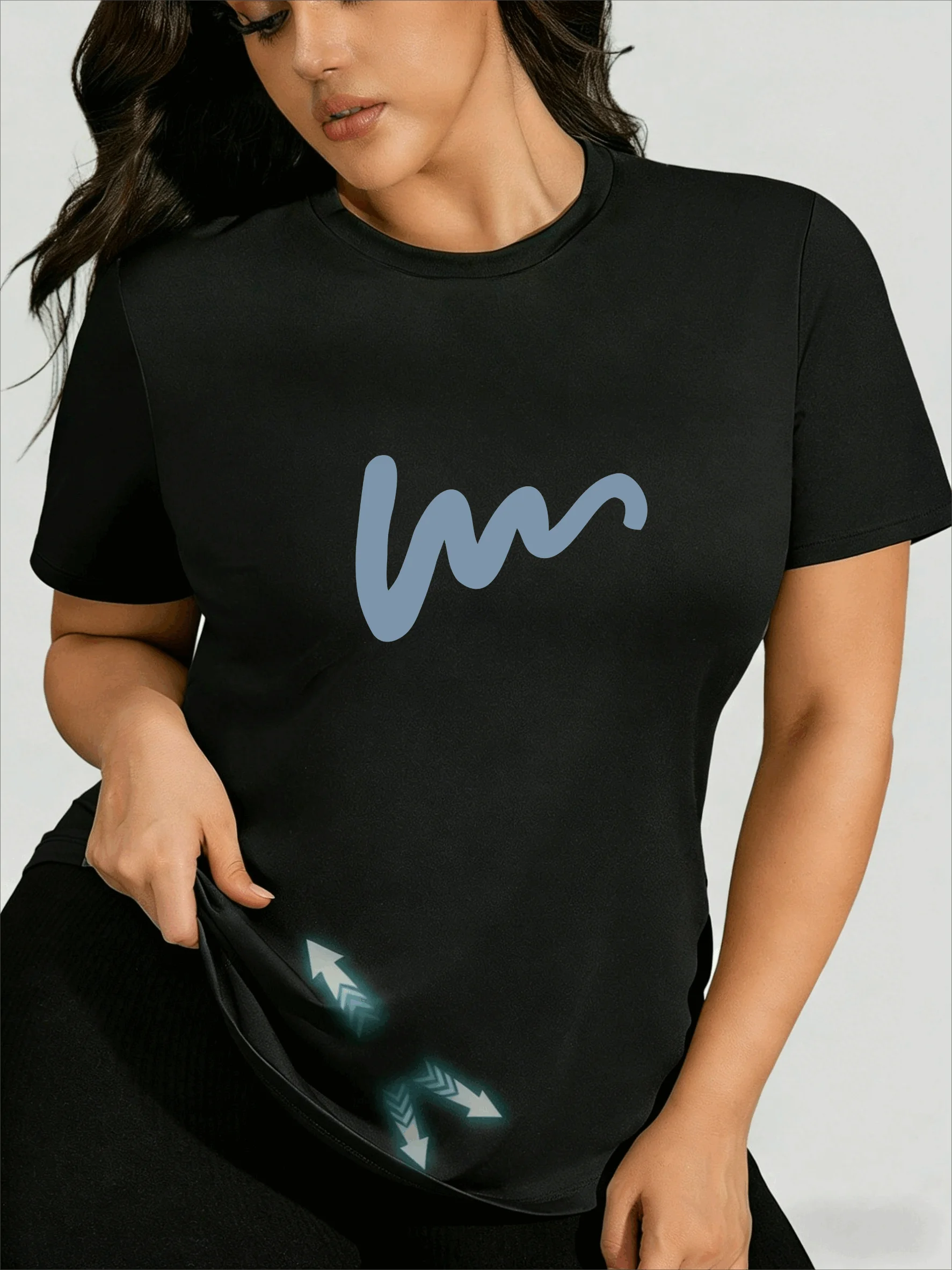 Minimalist Aesthetic Simple Line Plus Size T-shirt, Versatile Temperament Casual Top with Sweet Cool Style for Summer
Minimalist Aesthetic Simple Line Plus Size T-shirt, Versatile Temperament Casual Top with Sweet Cool Style for Summer
