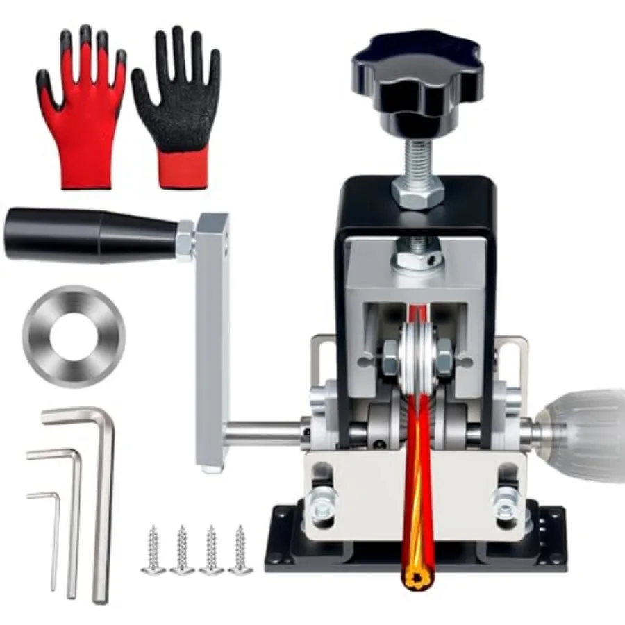 Manual Wire Stripping Machine Gauge Wire 0.06-1 inchesScrapping Copper Wire Peeler Machine Drill Powered Hand Crank Wire Stripp
Manual Wire Stripping Machine Gauge Wire 0.06-1 inchesScrapping Copper Wire Peeler Machine Drill Powered Hand Crank Wire Stripp