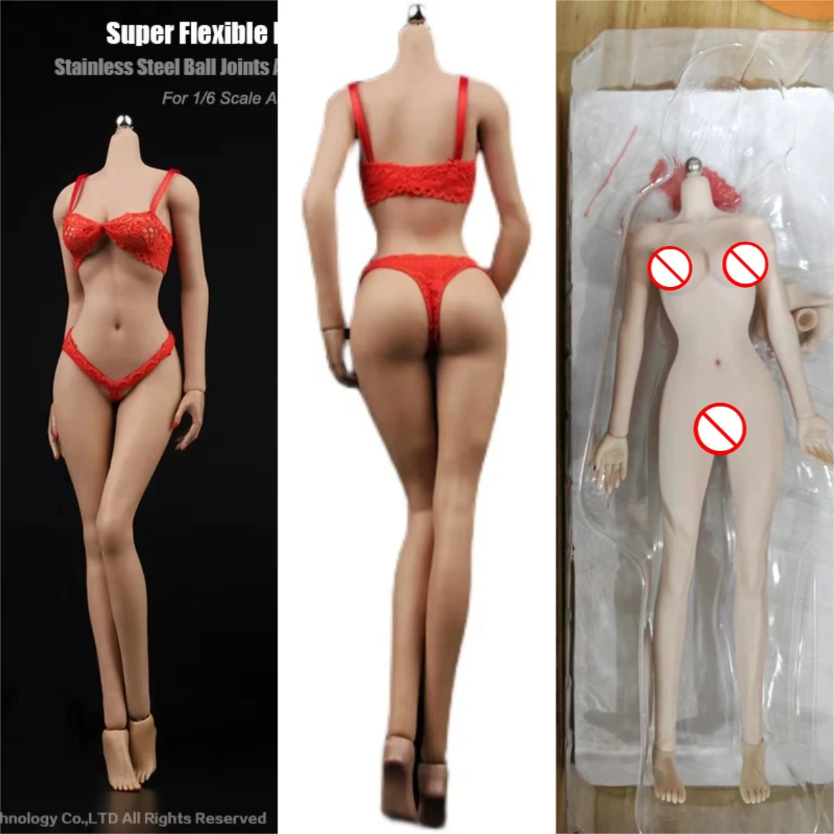 12in Female Super Flexible Seamless Body Stainless Skeleton with Detachable Feet for 1/6 Action Figure Head Paint JIAOU JOQ-15C
12in Female Super Flexible Seamless Body Stainless Skeleton with Detachable Feet for 1/6 Action Figure Head Paint JIAOU JOQ-15C