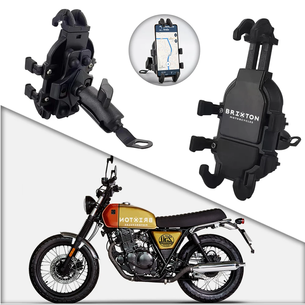 Motorcycle Phone Mount Anti-Shake 360° Rotation Handlebar Holder For BRIXTON Cromwell 125 1200 BX125R BX150 Sunray Felsberg 250
Motorcycle Phone Mount Anti-Shake 360° Rotation Handlebar Holder For BRIXTON Cromwell 125 1200 BX125R BX150 Sunray Felsberg 250