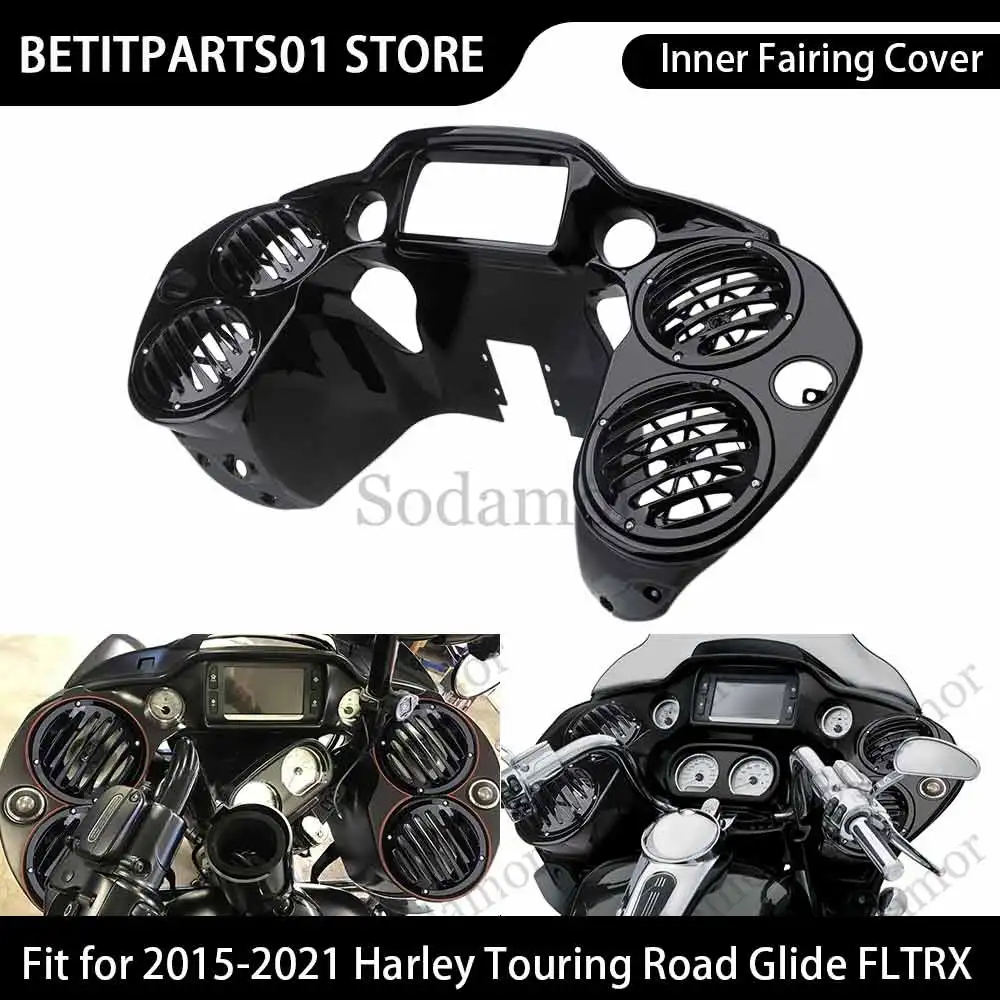 6.5" Motorcycle Accessory Inner Fairing With 4 Speaker Pods ABS Plastic Black For Harley Touring Road Glide 3 FLTRT 2023 2024 25
6.5" Motorcycle Accessory Inner Fairing With 4 Speaker Pods ABS Plastic Black For Harley Touring Road Glide 3 FLTRT 2023 2024 25