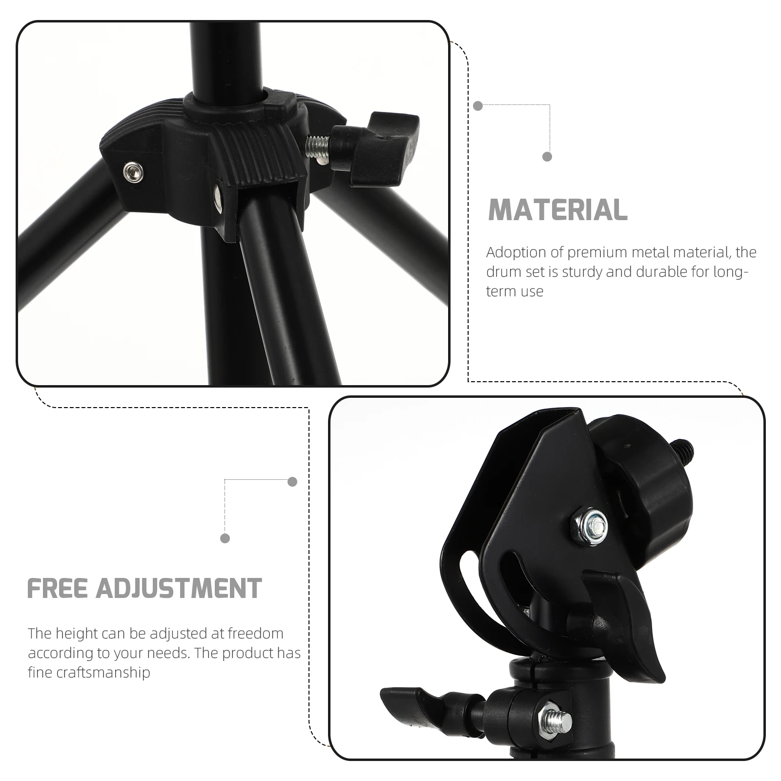 1Set Snare Drum Practice Rack Adjustable Metal Dumb Drum Holder Secure Fit for Beginner Drummers Black Adjustable Height Tripod
1Set Snare Drum Practice Rack Adjustable Metal Dumb Drum Holder Secure Fit for Beginner Drummers Black Adjustable Height Tripod