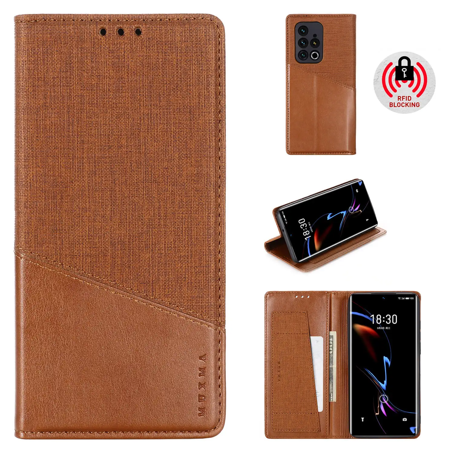 MUXMA Luxury Slim Wallet Leather Case for MEIZU 17/17 Pro/18/18 Pro Shockproof Card Slot Holder RFID Blocking Magnetic Flip Case
MUXMA Luxury Slim Wallet Leather Case for MEIZU 17/17 Pro/18/18 Pro Shockproof Card Slot Holder RFID Blocking Magnetic Flip Case