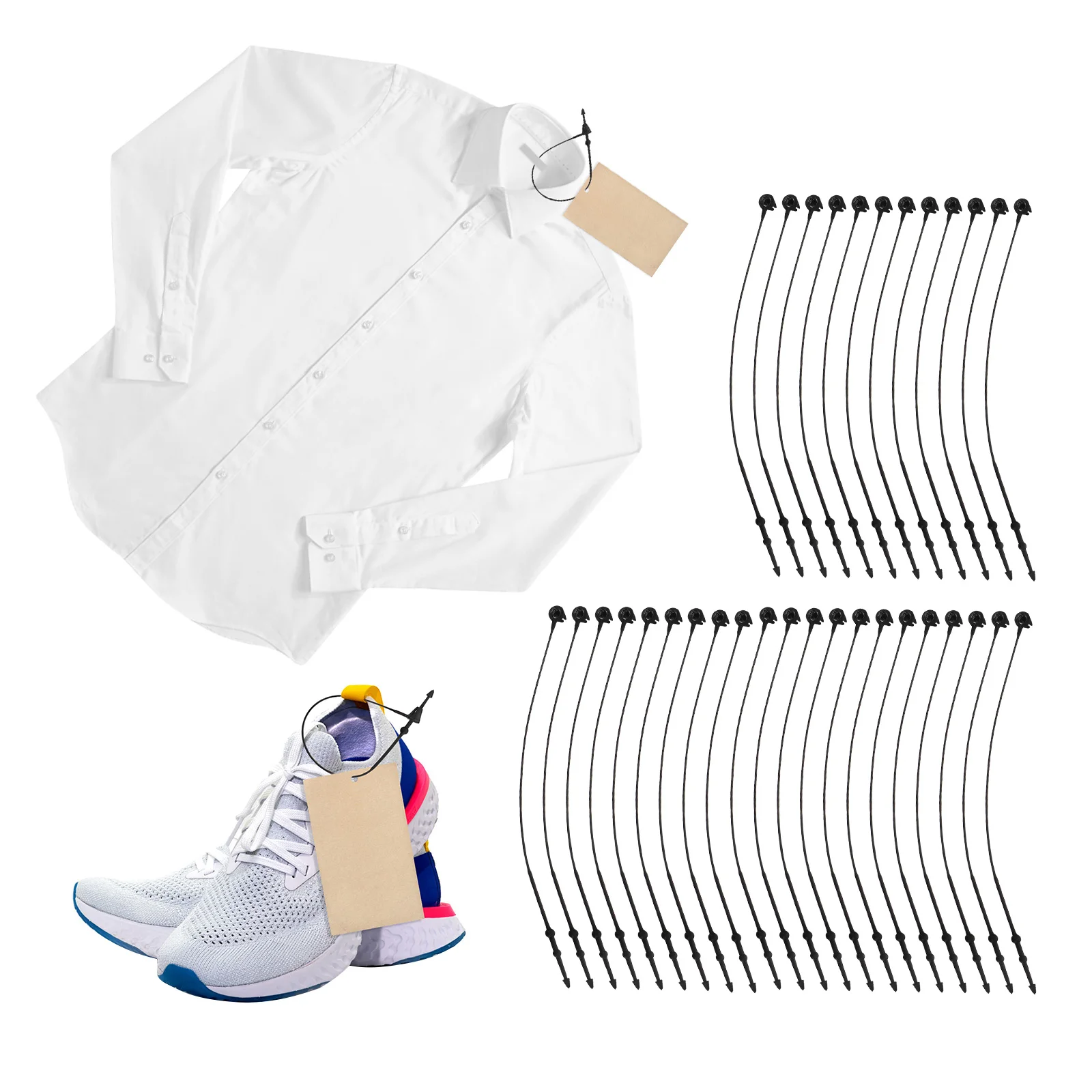 5000 Pcs Tag Fasteners Safety Pin Plastic Sling Labels Black Security Loop Clothing
5000 Pcs Tag Fasteners Safety Pin Plastic Sling Labels Black Security Loop Clothing