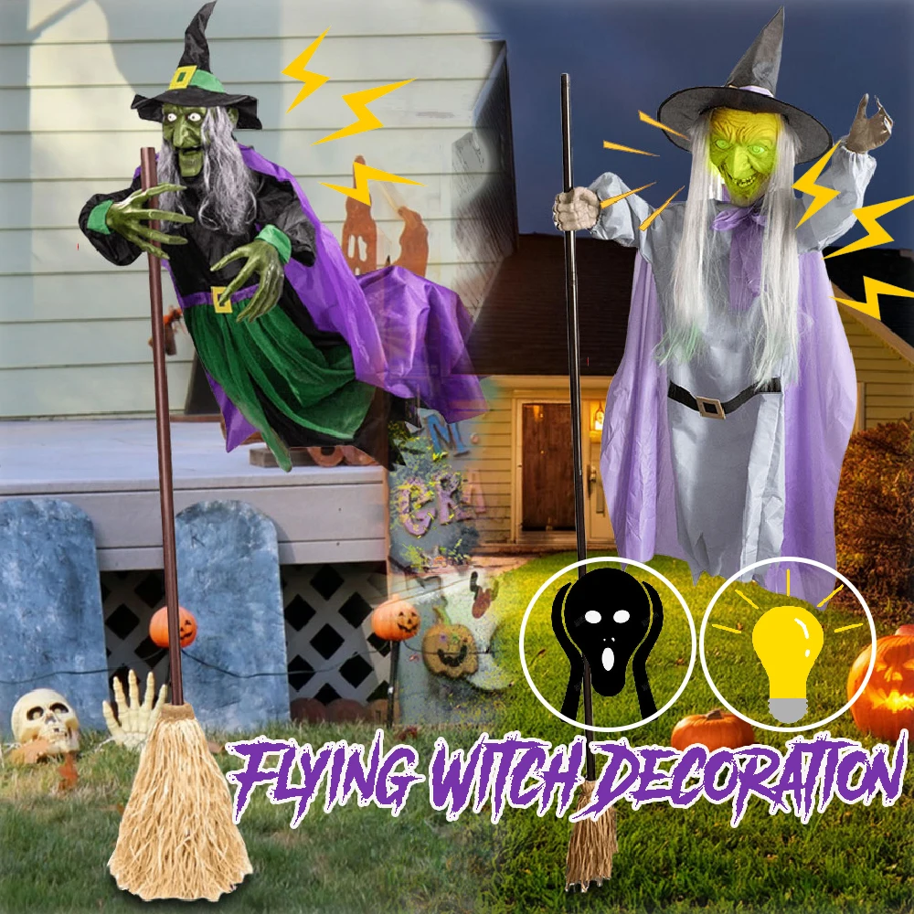 Halloween Ghost Halloween Decorations Outdoor Scary Flying Witch Decorations,Animatronics Halloween Props With Scary Sound
Halloween Ghost Halloween Decorations Outdoor Scary Flying Witch Decorations,Animatronics Halloween Props With Scary Sound