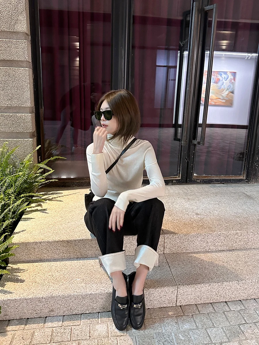 High Neck Base Layer 75% Fine Merino Wool 25% Silk Good Component Chao Silk Long Sleeve round Neck Pure Color Autumn Winter W...
High Neck Base Layer 75% Fine Merino Wool 25% Silk Good Component Chao Silk Long Sleeve round Neck Pure Color Autumn Winter W...