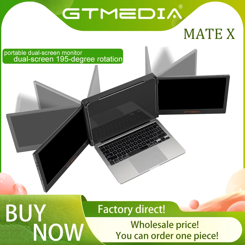 Портативный двойной экран GTMEDIA MATE X, 11,6-дюймовый ноутбук с поддержкой 13,0-17,3 дюйма для офисной работы, стоковой торговли, дизайна
Портативный двойной экран GTMEDIA MATE X, 11,6-дюймовый ноутбук с поддержкой 13,0-17,3 дюйма для офисной работы, стоковой торговли, дизайна