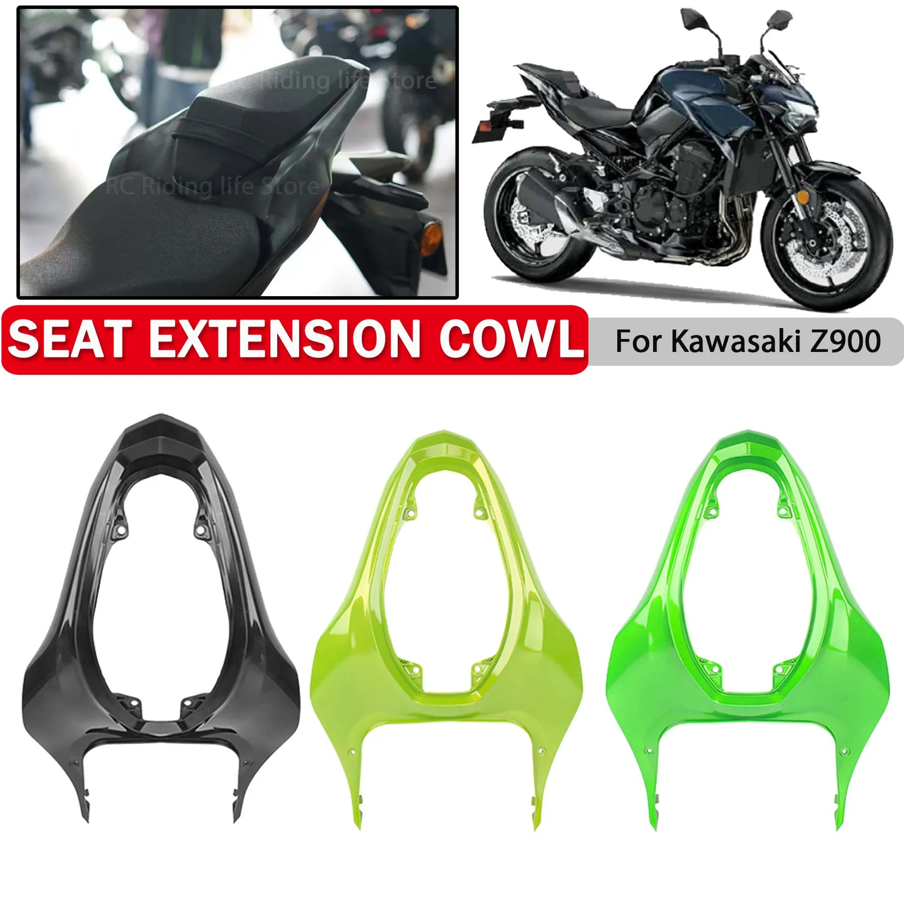Удлинитель верхнего и заднего сиденья мотоцикла, обтекатель для Kawasaki Z900 Z 900 900Z 2017-2021 2022 2023, крышка хвостовых крыльев панели 
Удлинитель верхнего и заднего сиденья мотоцикла, обтекатель для Kawasaki Z900 Z 900 900Z 2017-2021 2022 2023, крышка хвостовых крыльев панели