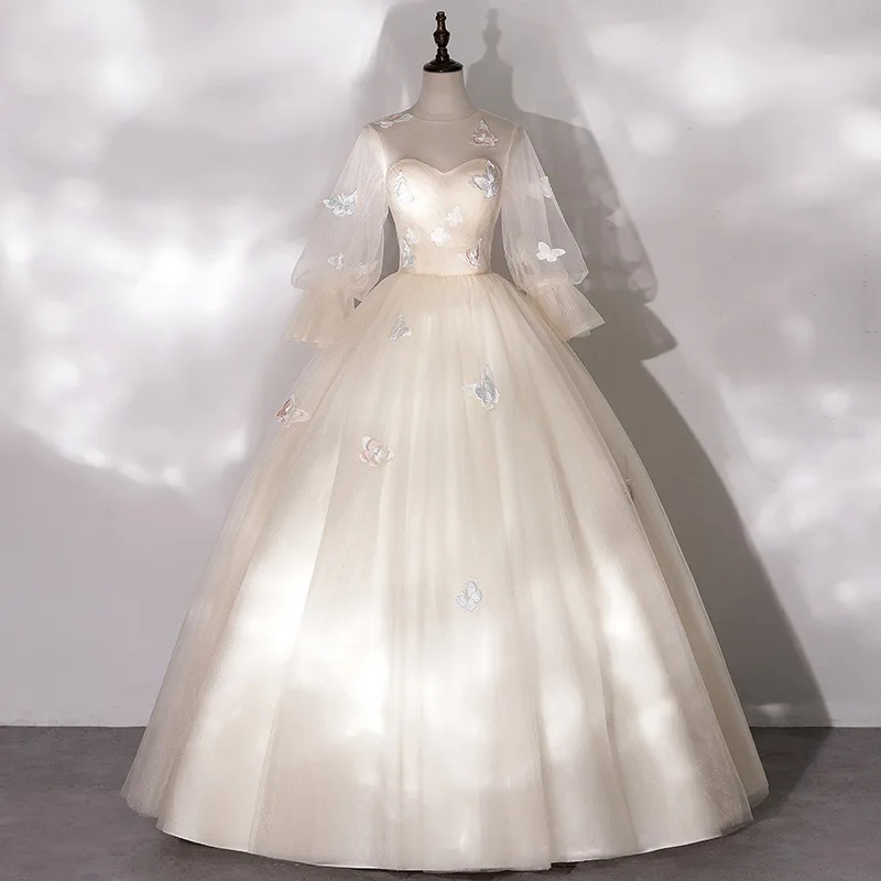 2026 New Women's Embroidered Round Neck Evening Dress, Fashionable and Skinny, Puffy Skirt, Long and Slim Stage Dress Customize
2026 New Women's Embroidered Round Neck Evening Dress, Fashionable and Skinny, Puffy Skirt, Long and Slim Stage Dress Customize