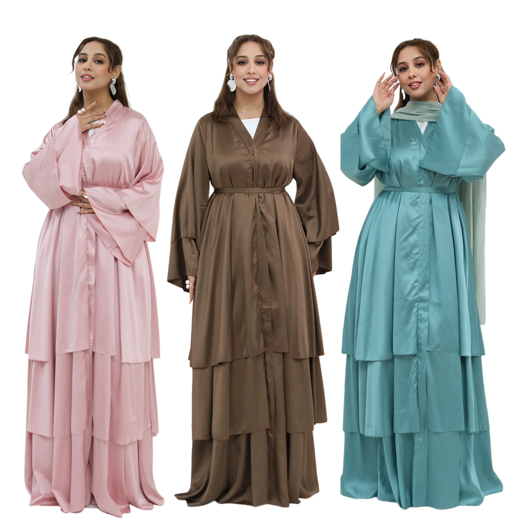 Dubai Open Abaya Satin Ruffle Layer Long Robe Women Muslim Dress Turkey Kaftan Ramadan Eid Kimono Cardigan Kebaya Islam Jalabiya
Dubai Open Abaya Satin Ruffle Layer Long Robe Women Muslim Dress Turkey Kaftan Ramadan Eid Kimono Cardigan Kebaya Islam Jalabiya