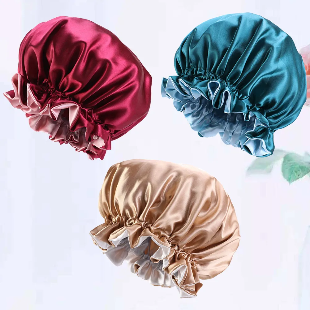 Набор из 3 атласных шапочек для сна с широкими полями для женщин, защита волос от выпадения, двусторонние, эластичные, для химиотерапии, путешествий и дома
Набор из 3 атласных шапочек для сна с широкими полями для женщин, защита волос от выпадения, двусторонние, эластичные, для химиотерапии, путешествий и дома