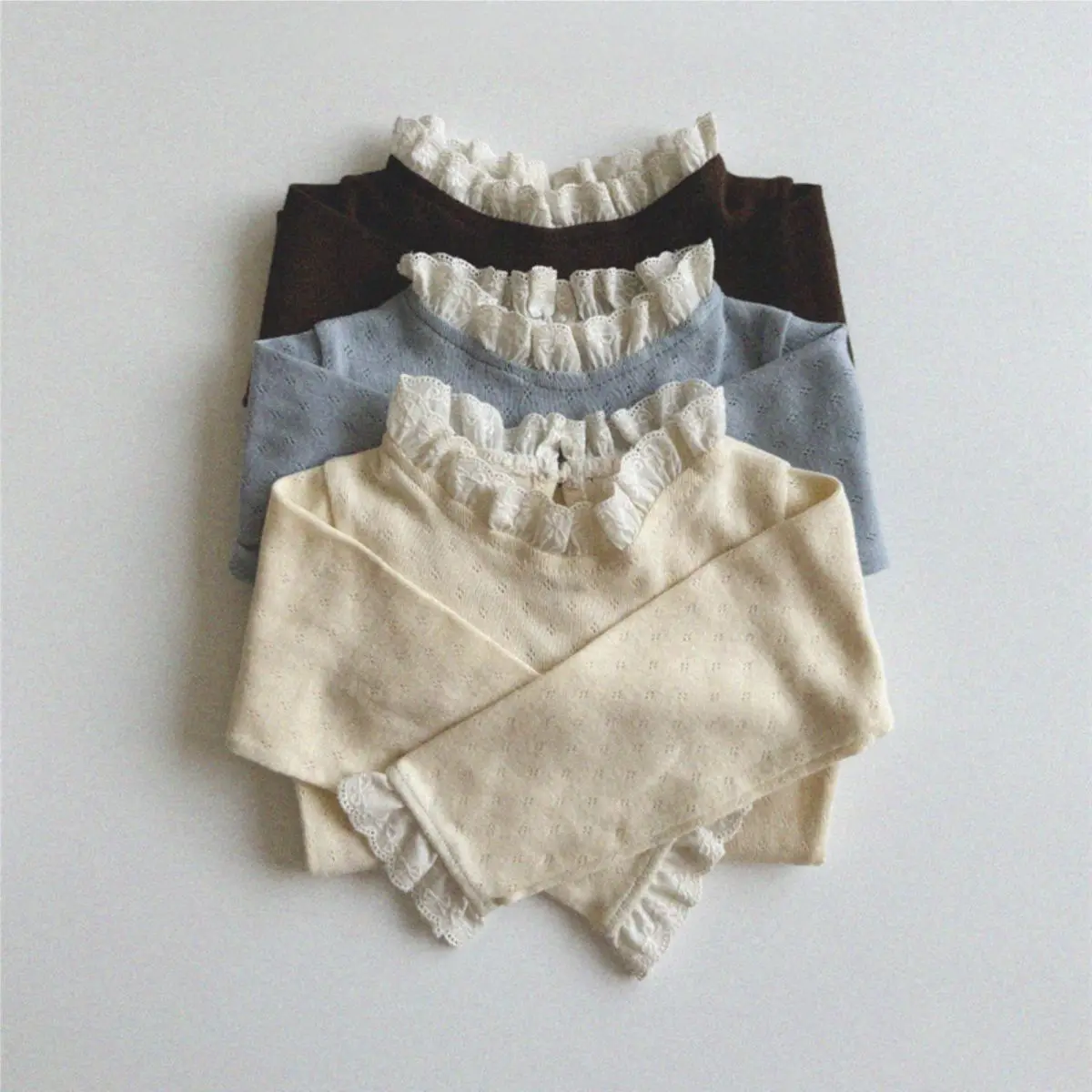 2025 Spring New Baby Long Sleeve T Shirts Cotton Girls Cute Lace Collar Bottoming Shirts Infant Toddler Sweet Princess Tops
2025 Spring New Baby Long Sleeve T Shirts Cotton Girls Cute Lace Collar Bottoming Shirts Infant Toddler Sweet Princess Tops