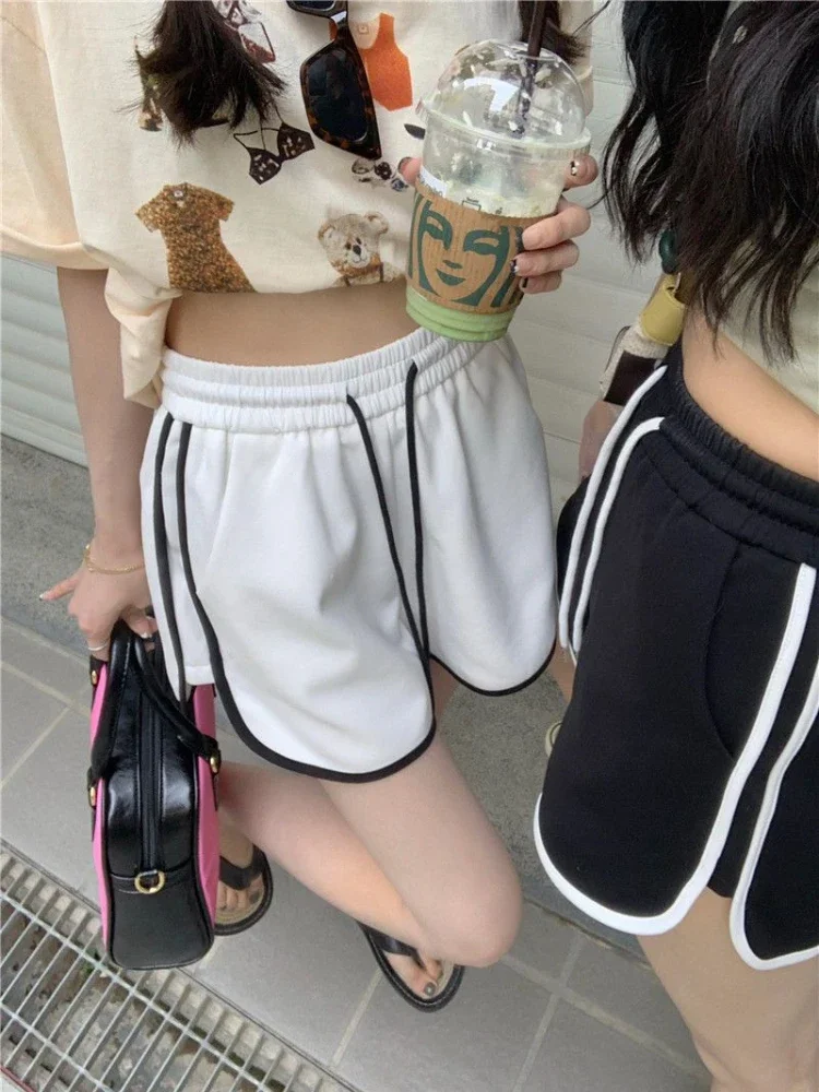 Женские шорты, новые модные летние спортивные шикарные студенческие универсальные брюки с высокой талией, простые удобные повседневные брюки Ulzzang College Mujer
Женские шорты, новые модные летние спортивные шикарные студенческие универсальные брюки с высокой талией, простые удобные повседневные брюки Ulzzang College Mujer