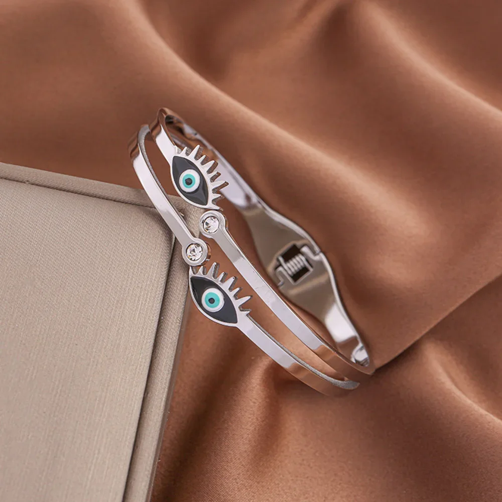 Anti-rust Evil Eyes Chain Bracelet for Women Classic Fashion Party Pulseiras Fit DIY Encantos Presentes Da Jóia Do Aniversário
Anti-rust Evil Eyes Chain Bracelet for Women Classic Fashion Party Pulseiras Fit DIY Encantos Presentes Da Jóia Do Aniversário
