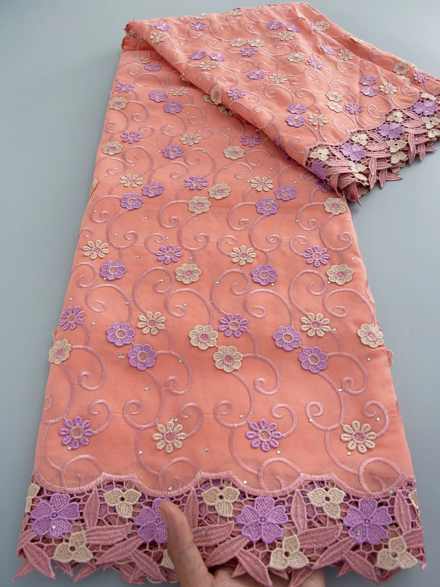 Latest 3D Embroidered Cotton Lace Fabric Nigerian Bridal Wedding Party Sewing Material 2026 African Swiss Voile Lace Fabric 4894
Latest 3D Embroidered Cotton Lace Fabric Nigerian Bridal Wedding Party Sewing Material 2026 African Swiss Voile Lace Fabric 4894