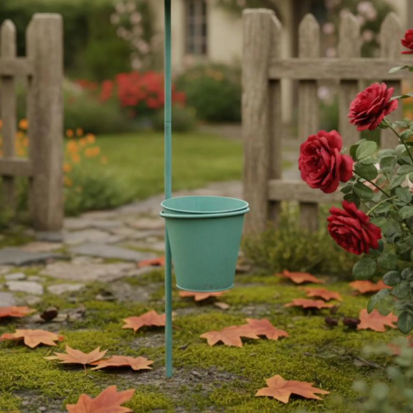 Decorative Birdhouse Stake with Planter 2-in-1 Design Metal Birdhouse Garden Stake Wrought Metal Avian Feeder Planter
Decorative Birdhouse Stake with Planter 2-in-1 Design Metal Birdhouse Garden Stake Wrought Metal Avian Feeder Planter