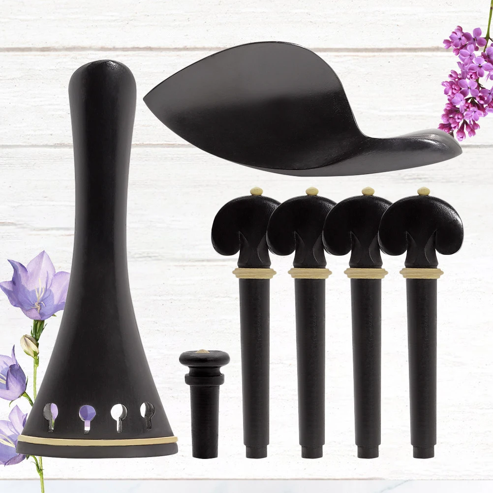 1 set 1 Set 4/4 Violin Spare Parts Kit Jujube Wood Tailpiece Endpin Peg Chinrest High Quality Accessories For Violin Decoration
1 set 1 Set 4/4 Violin Spare Parts Kit Jujube Wood Tailpiece Endpin Peg Chinrest High Quality Accessories For Violin Decoration