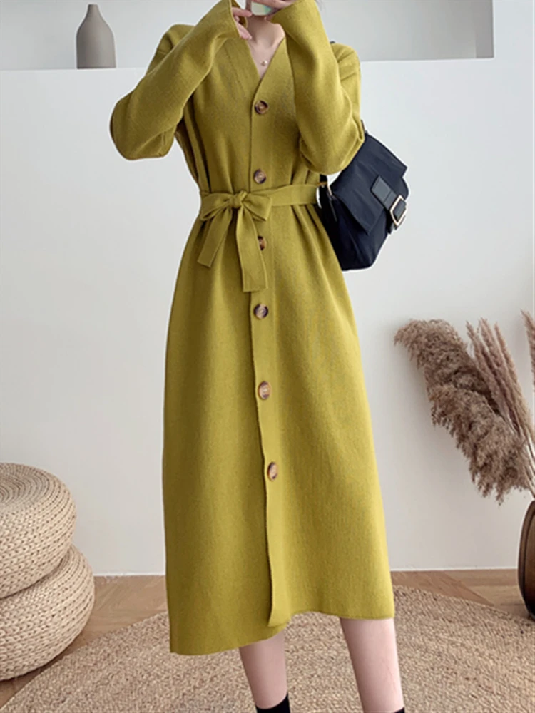 Vintage Green Dresses Warm Sweater Dress Women 2022 Solid Clothing Thick Winter Elegant New Woman Korean Autumn Knitted Vestido
Vintage Green Dresses Warm Sweater Dress Women 2022 Solid Clothing Thick Winter Elegant New Woman Korean Autumn Knitted Vestido