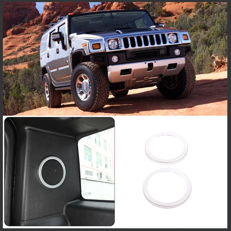 For 2003-2007 Hummer H2 aluminum alloy silver car styling trunk horn ring cover sticker car interior accessories
For 2003-2007 Hummer H2 aluminum alloy silver car styling trunk horn ring cover sticker car interior accessories