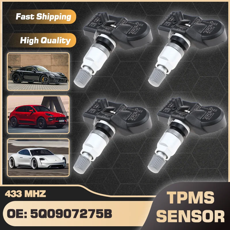 5Q0907275B 1/4PCS TPMS Sensor For Porsche 718 911 Boxter Cayenne Cayman GT3 Macan Mission E Panamera Taycan 2013-2020 433 MHz
5Q0907275B 1/4PCS TPMS Sensor For Porsche 718 911 Boxter Cayenne Cayman GT3 Macan Mission E Panamera Taycan 2013-2020 433 MHz