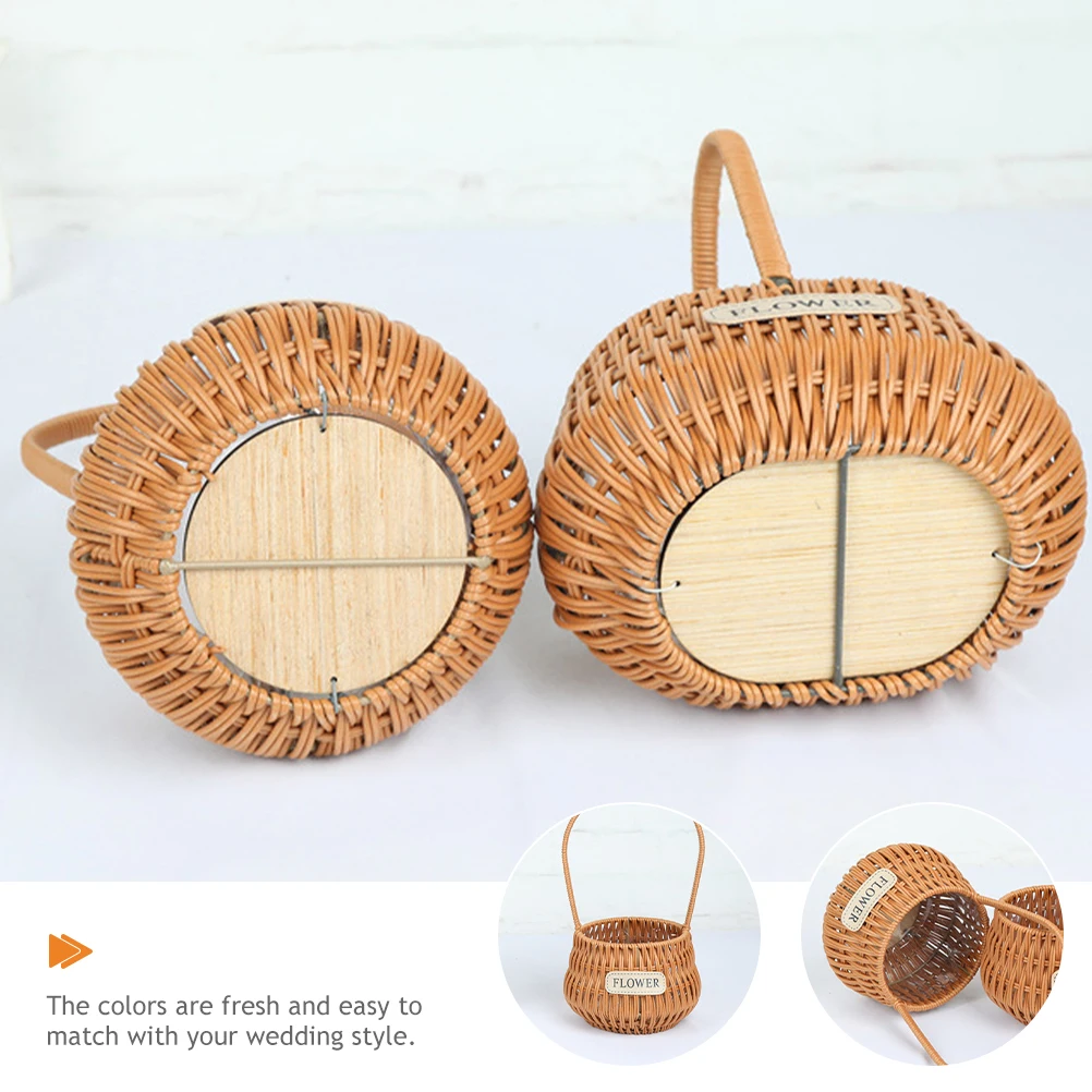 Плетеная корзина из искусственного ротанга с ручкой, небольшой легкий свадебный декор для девочек, собирайте лепестки своими руками, свадебный цветок для цветов
Плетеная корзина из искусственного ротанга с ручкой, небольшой легкий свадебный декор для девочек, собирайте лепестки своими руками, свадебный цветок для цветов