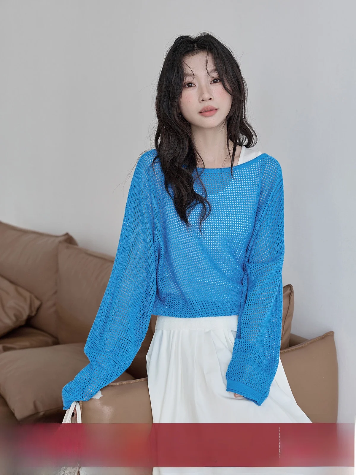 Blue Knitted Strap Two-Piece Set Women's Spring 2026 New Hollow out Design Top Casual Comfortable Korean Sle Loose Fit
Blue Knitted Strap Two-Piece Set Women's Spring 2026 New Hollow out Design Top Casual Comfortable Korean Sle Loose Fit