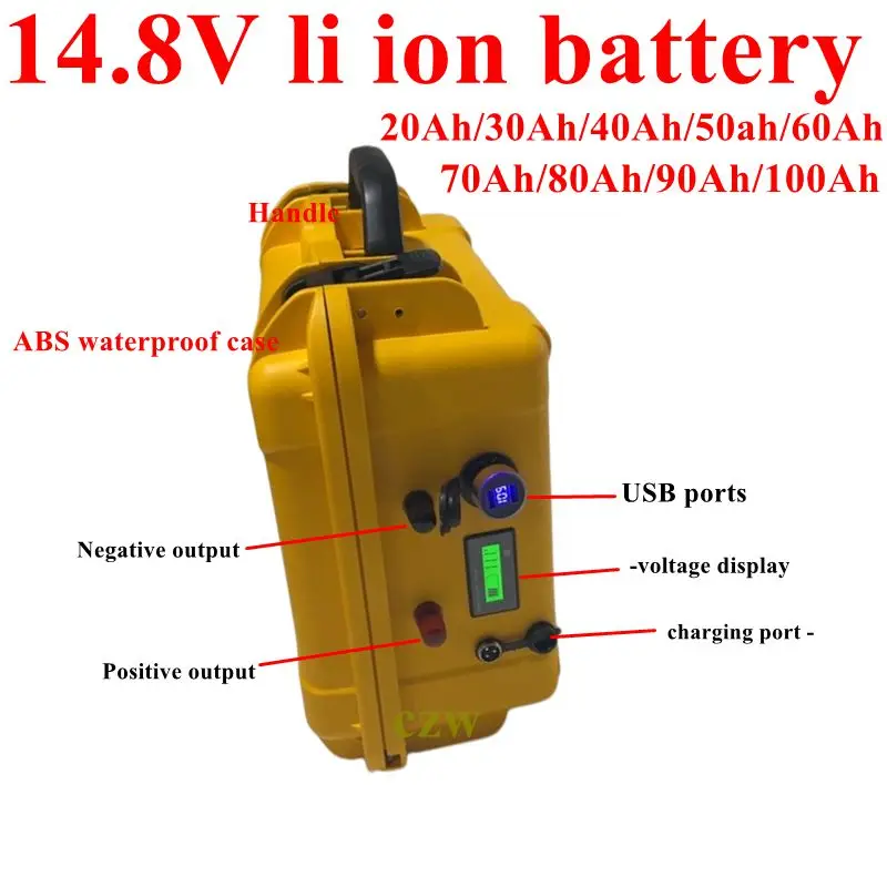 15V 14.8V 100Ah 80Ah 90Ah 70Ah 60Ah 50Ah 30Ah li ion battery no 12v 80Ah 100Ah for fish boat golf trolly lamp light +charger byS
15V 14.8V 100Ah 80Ah 90Ah 70Ah 60Ah 50Ah 30Ah li ion battery no 12v 80Ah 100Ah for fish boat golf trolly lamp light +charger byS
