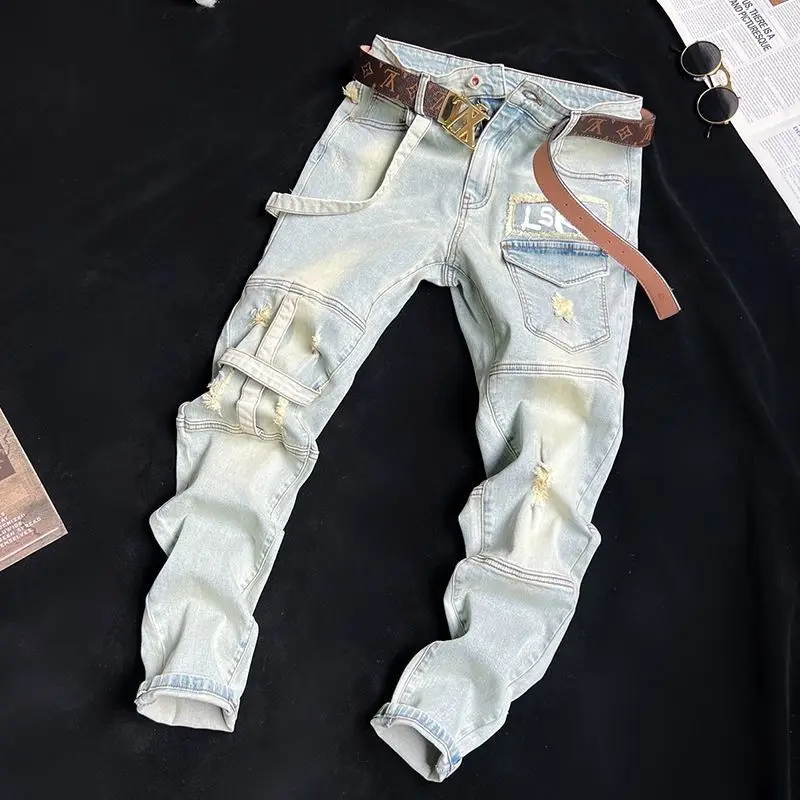 Original Quality Streetwear 2026 Spring Summer Men's Clothing Splicing Heavy Industry Small Straight Men's Casual Washed Jeans
Original Quality Streetwear 2026 Spring Summer Men's Clothing Splicing Heavy Industry Small Straight Men's Casual Washed Jeans