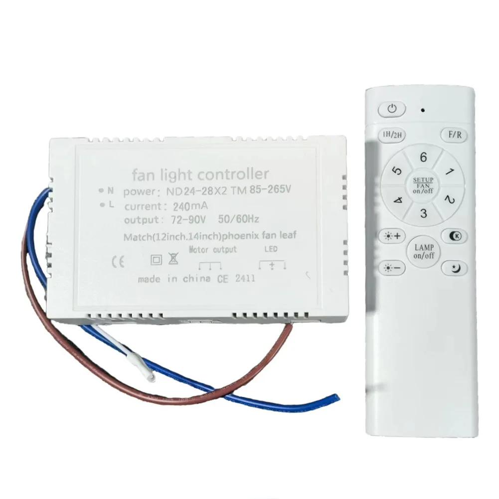 Ceiling Fan Light Transformer Remote Control Receiver AC 85-265V DC 240mA 340mA For LED Lamp Driver Replacement White ABS Part
Ceiling Fan Light Transformer Remote Control Receiver AC 85-265V DC 240mA 340mA For LED Lamp Driver Replacement White ABS Part