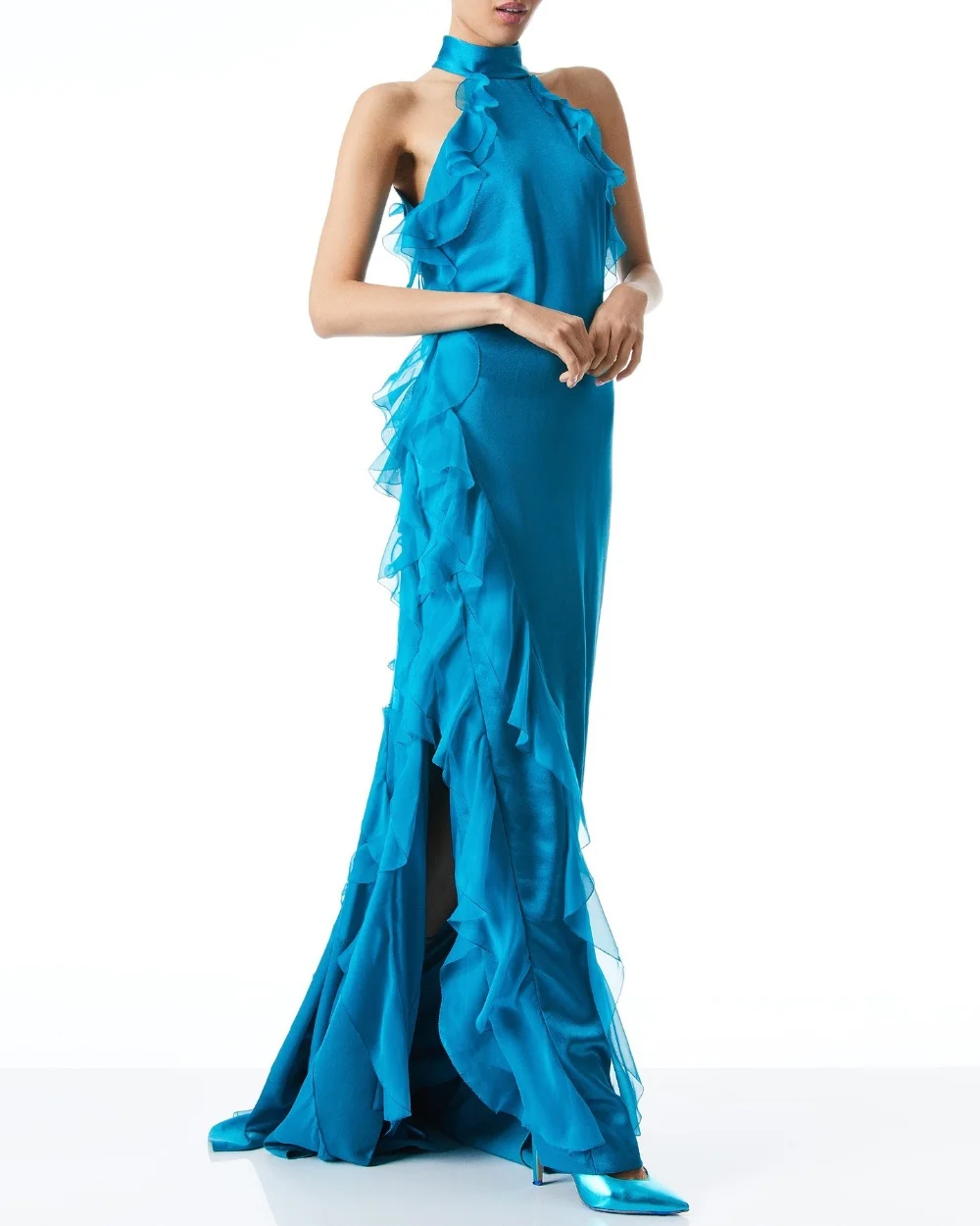 Customized Charmeuse Ruffle A-line Halter Long Dresses Bespoke Occasion Prom Elegant Fashion High Quality
Customized Charmeuse Ruffle A-line Halter Long Dresses Bespoke Occasion Prom Elegant Fashion High Quality