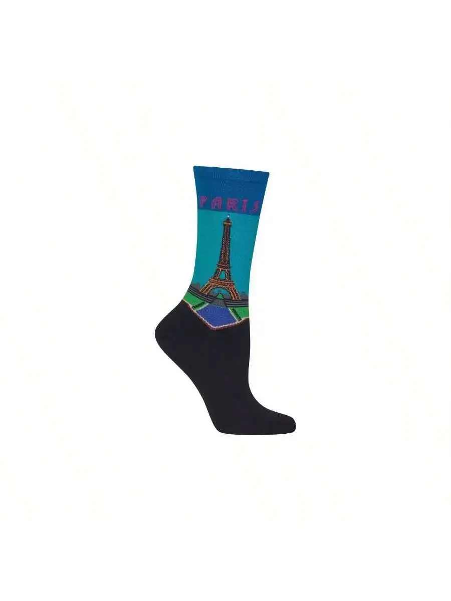 Womens Paris Eiffel Tower Print Crew Socks Fun Gift
Womens Paris Eiffel Tower Print Crew Socks Fun Gift