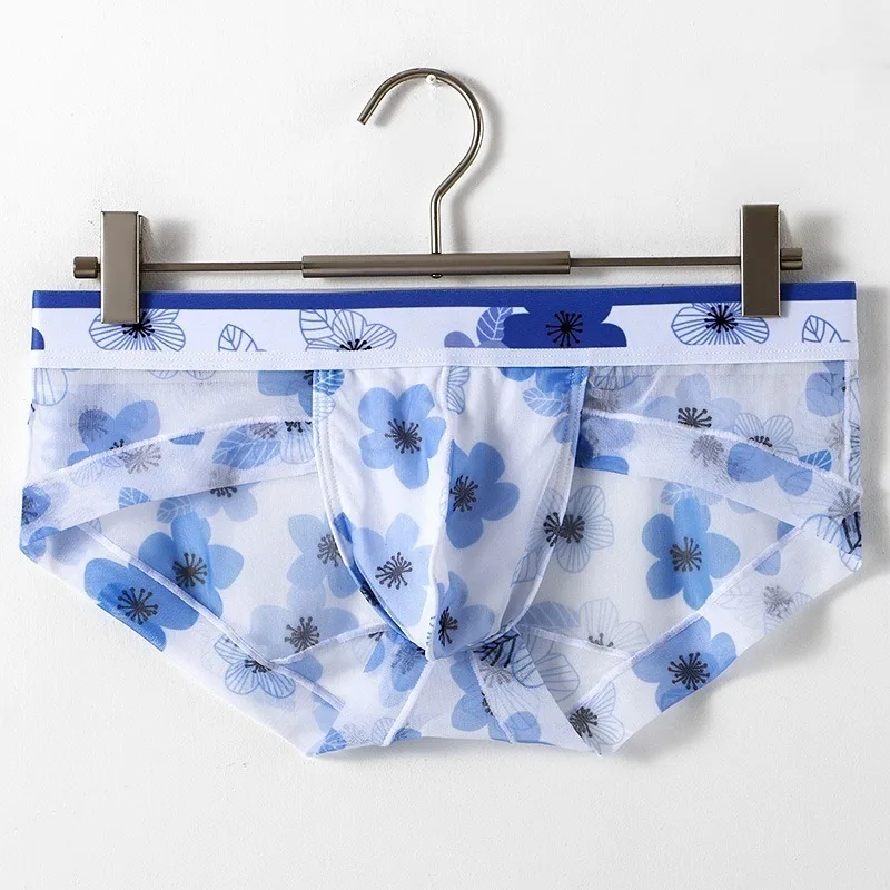 Ice Silk Men's Floral Print Big U-shaped Bag Pouch Briefs Quick Drying Male Sexy Mesh Silky See-Through Underwear Hombre Panties
Ice Silk Men's Floral Print Big U-shaped Bag Pouch Briefs Quick Drying Male Sexy Mesh Silky See-Through Underwear Hombre Panties