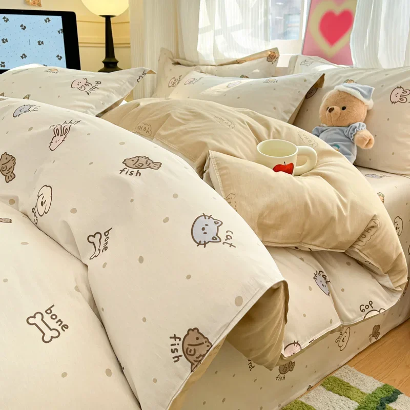 Pure cotton quilt cover single piece 150x200x230 single quilt cover cotton 2025 new printing small fresh single product series
Pure cotton quilt cover single piece 150x200x230 single quilt cover cotton 2025 new printing small fresh single product series