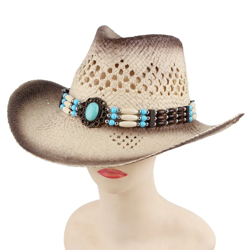 Ladies summer beach shade straw hat outdoor travel sun hat ethnic style western cowboy hand-woven straw hat
Ladies summer beach shade straw hat outdoor travel sun hat ethnic style western cowboy hand-woven straw hat