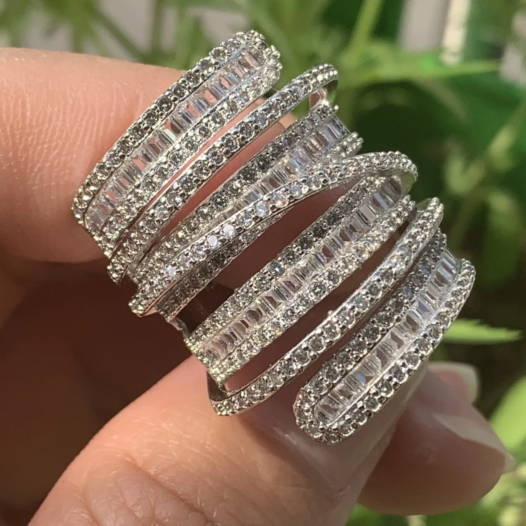 Luxury Jewelry 925 Sterling Silver&Gold Fill Princess Cut 5A Cubic Ziconia Cross Ring Women Wedding Bridal Ring For Lovers' Gift
Luxury Jewelry 925 Sterling Silver&Gold Fill Princess Cut 5A Cubic Ziconia Cross Ring Women Wedding Bridal Ring For Lovers' Gift