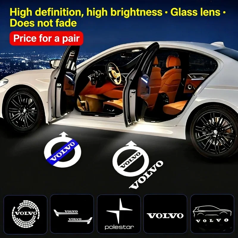 2PCS Led Car Door Welcome Light Laser Projector Logo Ghost Shadow Lamp for Volvo S80 S60 S80L S60L V60 V40 XC60 XC90 POLESTAR
2PCS Led Car Door Welcome Light Laser Projector Logo Ghost Shadow Lamp for Volvo S80 S60 S80L S60L V60 V40 XC60 XC90 POLESTAR