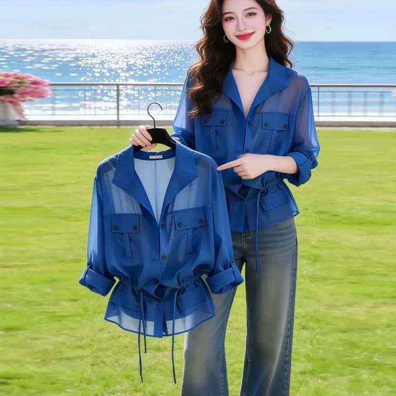 2026 Summer Office Lady Simplicity Buttons Solid Color Turn-down Collar Short Sleeve Shirts Women Clothing All-match Blouse Tops
2026 Summer Office Lady Simplicity Buttons Solid Color Turn-down Collar Short Sleeve Shirts Women Clothing All-match Blouse Tops