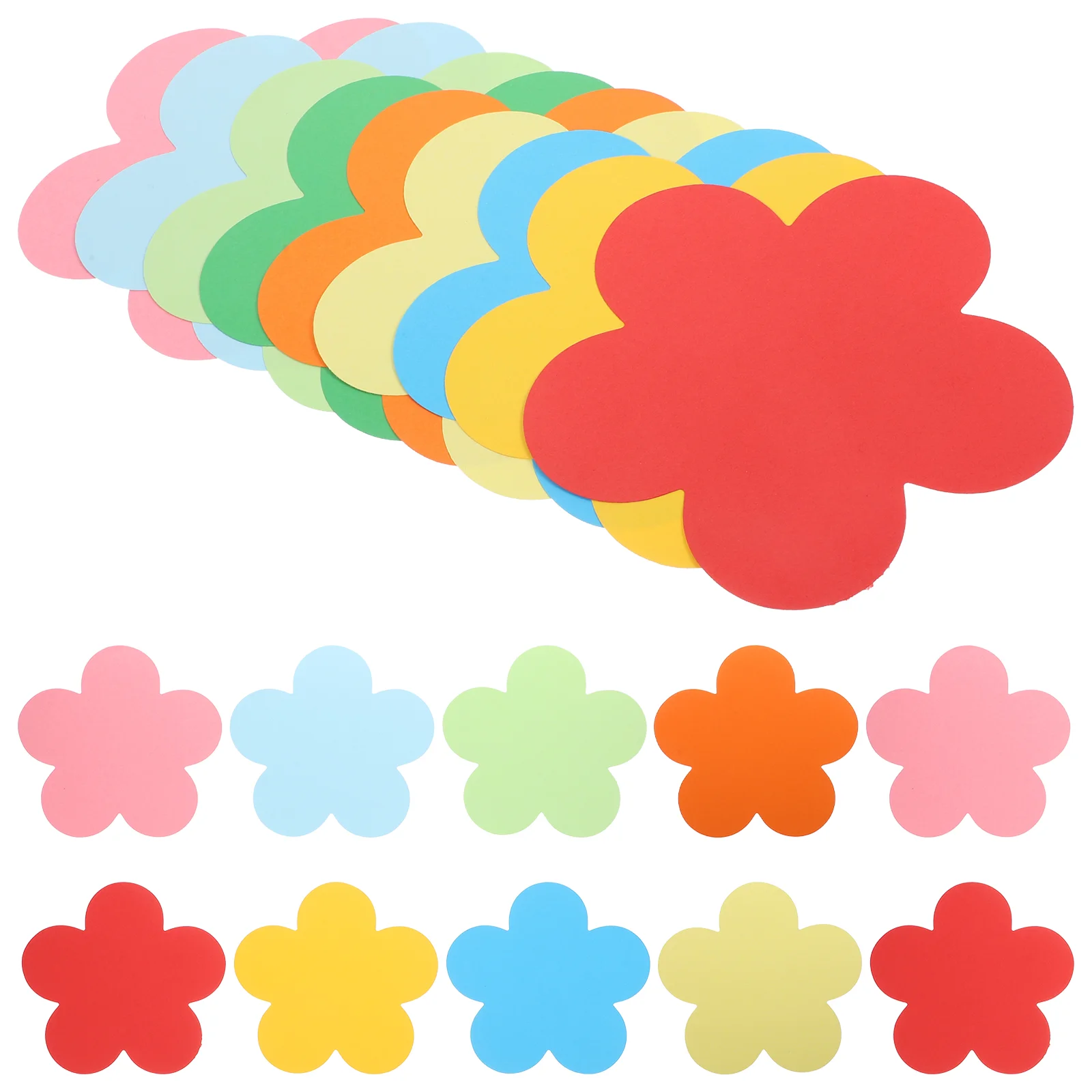10 Packs Flowers Hand Cut Colored Paper Cutouts Shapes DIY Colorful Ornaments for Kids Classroom Decorative Wallpaper Decors
10 Packs Flowers Hand Cut Colored Paper Cutouts Shapes DIY Colorful Ornaments for Kids Classroom Decorative Wallpaper Decors