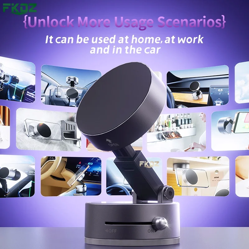 Vacuum Strong Magnetic Suction Foldable Phone Holder With Smooth Surface Adsorption 360 ° Free Rotation Car Phone Stand
Vacuum Strong Magnetic Suction Foldable Phone Holder With Smooth Surface Adsorption 360 ° Free Rotation Car Phone Stand