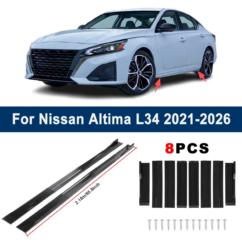 2.18m Sectional Side Skirt Extension Lips For Nissan Altima L34 2021-2026 - Racing Side Spoiler Car Modified Body Kit Accessory
2.18m Sectional Side Skirt Extension Lips For Nissan Altima L34 2021-2026 - Racing Side Spoiler Car Modified Body Kit Accessory