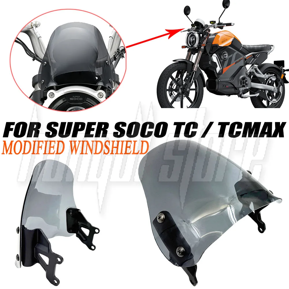Windshield FOR SUPER SOCO TC / TCMAX TC MAX Motorcycle Windscreens Wind Deflectors Guerrilla Headlight Fairing Wind Deflector
Windshield FOR SUPER SOCO TC / TCMAX TC MAX Motorcycle Windscreens Wind Deflectors Guerrilla Headlight Fairing Wind Deflector