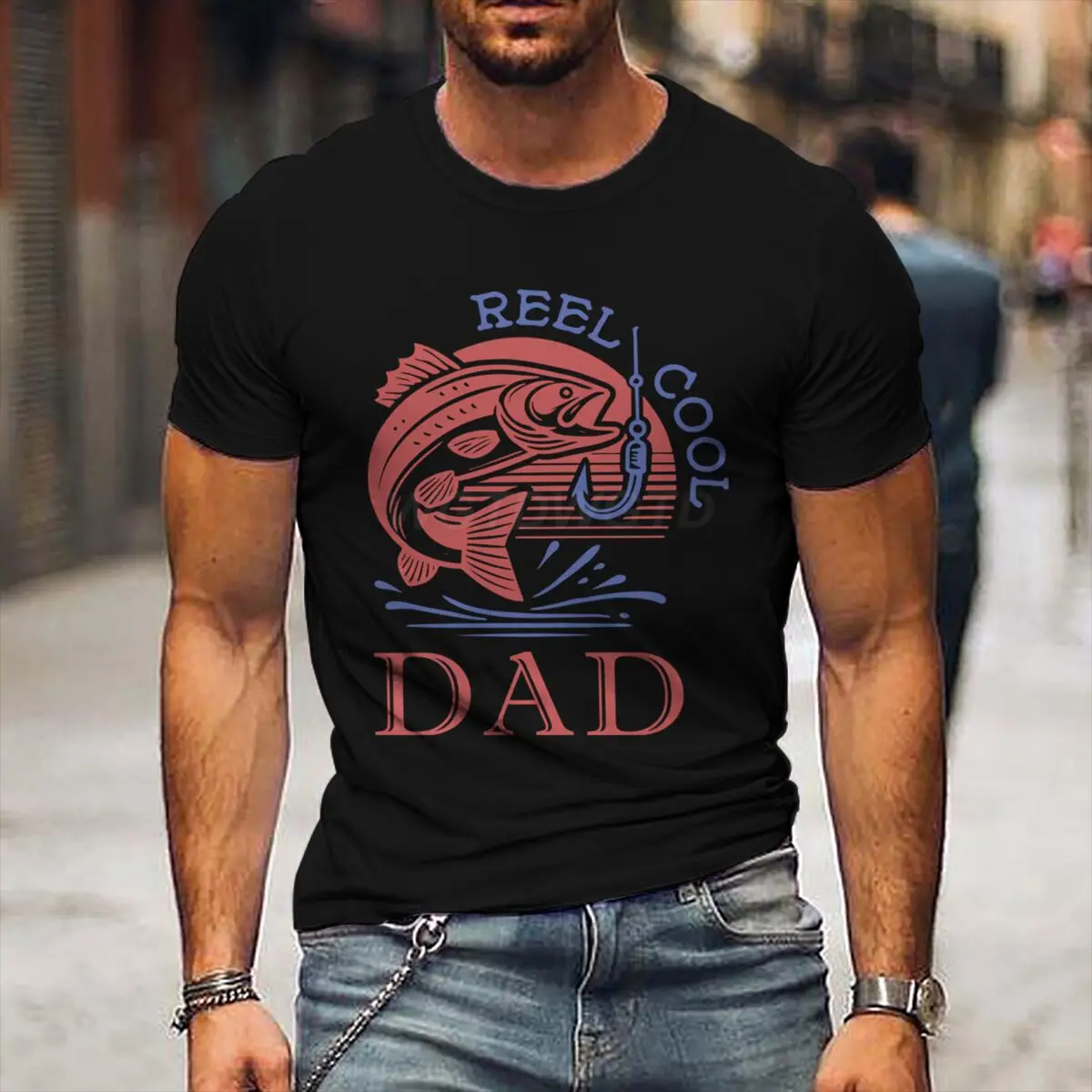 REEL COOL DAD Vintage Fisherman Tshirt Father's Day Fun Daddy T-Shirt Men Round Neck Short Sleeve Tees Male Tshirt Gift
REEL COOL DAD Vintage Fisherman Tshirt Father's Day Fun Daddy T-Shirt Men Round Neck Short Sleeve Tees Male Tshirt Gift