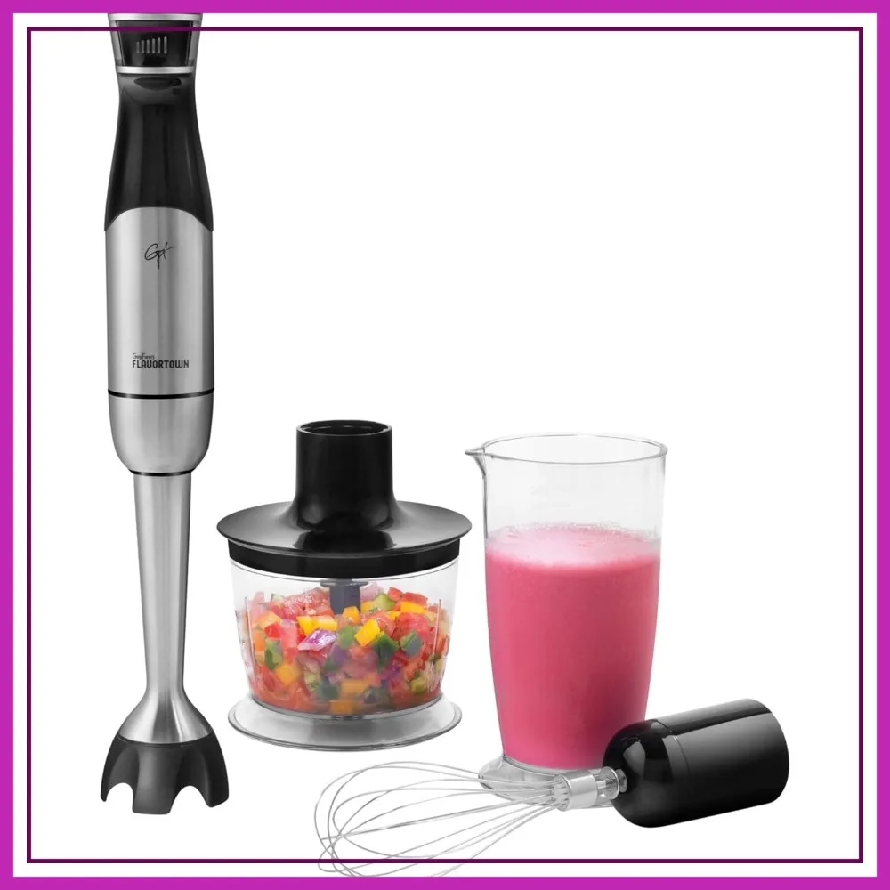 400W Immersion Blender with DynamicShaft & One-Hand Speed Control – Perfect for Soups, Sauces, Smoothies
400W Immersion Blender with DynamicShaft & One-Hand Speed Control – Perfect for Soups, Sauces, Smoothies